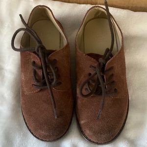 Janie and jack suede chukka dress brown shoes size 10